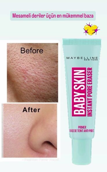 Markalar: Maybelline Baby Skin. Makiyaj öncəsi Baza. Originaldır. ( Yalnız 1