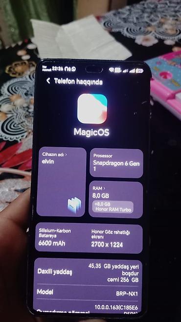huawei 90 pro: Honor 256 GB, rəng - Qara, İki sim kartlı — 3