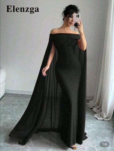 m torbe: L (EU 40), color - Black, Evening, Other sleeves