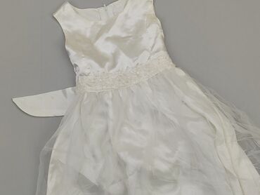 sukienka dluga biala: Sukienka, 4-5 lat, 104-110 cm, stan - Bardzo dobry