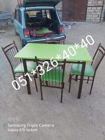 Bağ, çöl masa və oturacaq dəstləri: Yeni, Dördbucaq masa, 8 stul, Açılmayan, Stullar ilə, Metal, Azərbaycan -da lalafo.az — 29 Bağ, çöl masa və oturacaq dəstləri: Yeni, Dördbucaq masa, 8 stul, Açılmayan, Stullar ilə, Metal, Azərbaycan — 29
