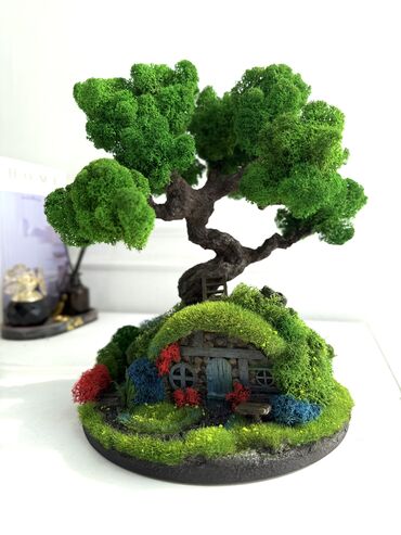 Декоративные цветы: Бонсай ручной работы из натурального стабилизированного мха от 1500 — 26