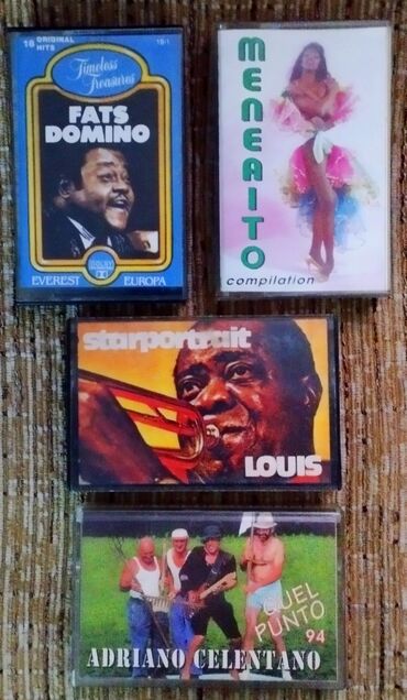 Kasete, CD i DVD: 4 originalne kasete – Fats Domino, Louis Armstrong Starportrait — 1