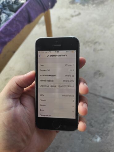 Apple iPhone: IPhone 5s, Б/у, 16 ГБ, Space Gray, Кабель, 1000 % — 8