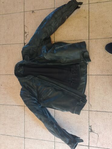 Рубашки: Мужская куртка, Кожаная, Зимняя, 2XL (EU 44)