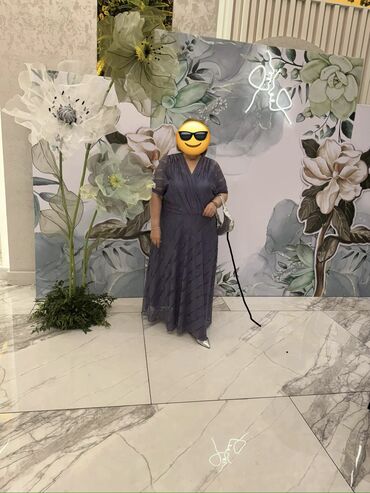 Ziyafət donları: Zərif ziyafət geyimləri dəsti - Model 1: Uzun, bənövşəyi-mavi — 36