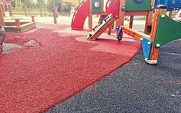 форма баскетбол: Резиновое покрытие для спортивных и детских площадок — устройство «под — 4
