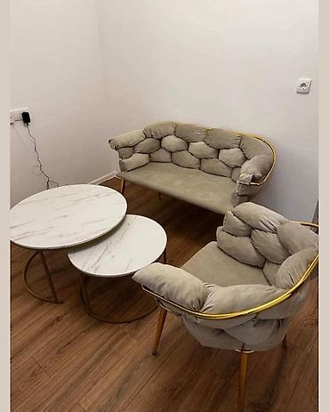 ikea dječji ormari: Set tapaciranog nameštaja – moderni klub stočići + fotelje/klupica - — 6