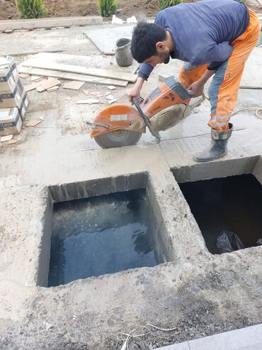 Beton işləri: Beton kəsimi və deşmə xidməti - Diamant diskli professional kəsim — 2
