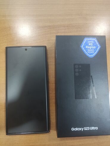 телефон s23: Samsung Galaxy S23 Ultra, Б/у, 512 ГБ, цвет - Черный, 2 SIM