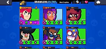 Digər xidmətlər: Brawl Stars oyun hesabı Xüsusiyyətlər: - Kupa: 1059+ - Brawler sayı — 2