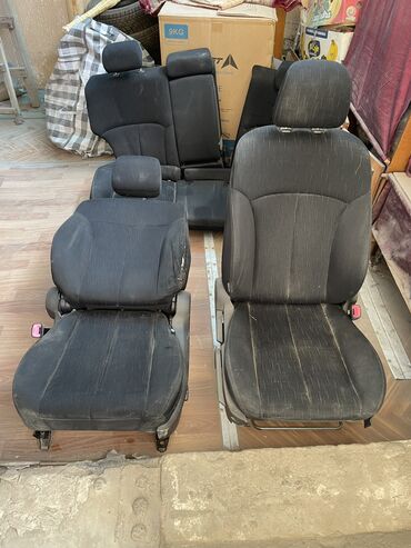 Сиденья: Комплект сидений, Велюр, Subaru 2014 г., Б/у, Оригинал, Япония
