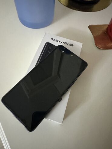 камера видеонаблюдения с передачей на телефон с сим картой: Samsung Galaxy A53, Б/у, 512 ГБ, цвет - Черный, 2 SIM