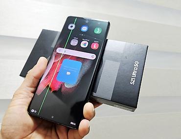 mini 4k: Samsung Galaxy S21 Ultra 5G, Б/у, 256 ГБ, цвет - Черный, 1 SIM, 2 SIM — 6