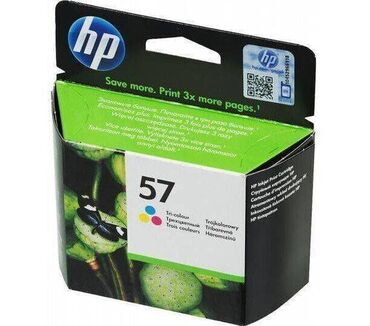совместимые расходные материалы hp (hewlett packard) тонеры для картриджей: Картридж HP №57 (С6657AE) струйный с трехцветными чернилами HP