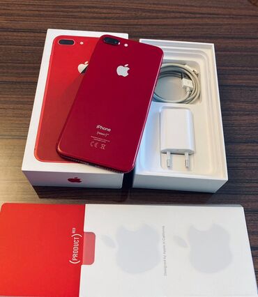 Elektronika: IPhone 8 Plus | 64 GB Qırmızı | Barmaq izi, Face ID