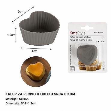KMT Mala srca šolja za mafine 2416080 Kalup/šoljice za mafine u