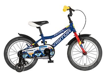 opposite milano: Bicikl kids Visitor Patrol 16" 9" V-brake + kontra, plavi perla — 3