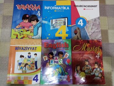 7 sinif kimya metodik vesait: 4cu sinif kitablari. Ümumi 7 eded kitabdir("Həyat bilgisi" də var)