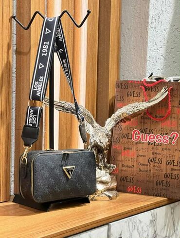 Torbe: Torba za rame, Guess, Materijal: Platno — 19