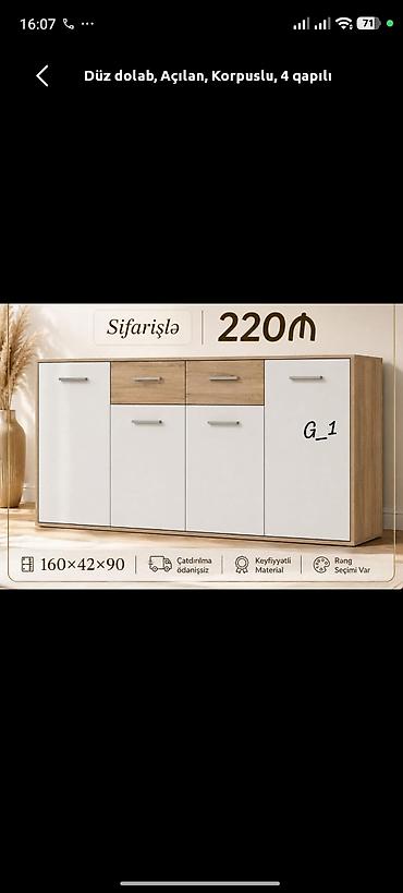 Qonaq otağı üçün, Siyirməli, Güzgüsüz, Pulsuz quraşdırılma lalafo.az -da Qonaq otağı üçün, Siyirməli, Güzgüsüz, Pulsuz quraşdırılma