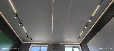 Трековые светильники и споты: Линейная магнитная трековая система освещения - Черный встраиваемый — 7