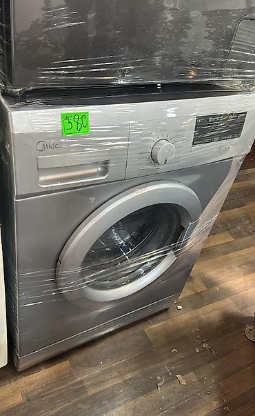 full paket nar: Midea önyükləməli paltaryuyan maşın - Rəng: boz/metallik - Ön — 1