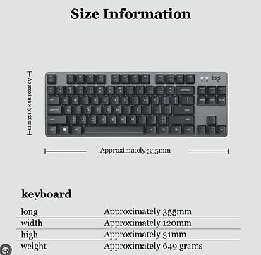 logitech superlight: Клавиатура, Logitech, Механическая, Проводное подключение, Размер: 80% — 2