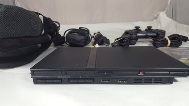 PS2 & PS1 (Sony PlayStation 2 & 1): Playstation 2 Slim состояние как новый