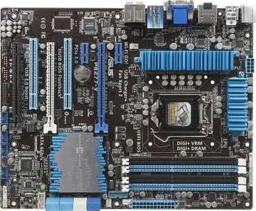 Материнские платы: Материнская плата, Б/у, Asus, LGA1155, Для ПК