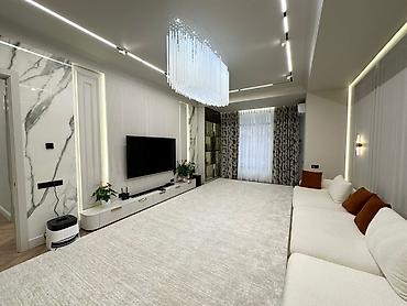 клубное: 4 комнаты, 137 м², Асанбай мкр Элитка, 1 этаж, Дизайнерский ремонт — 5