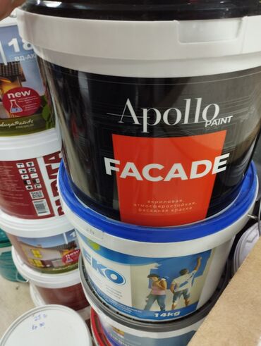 набор для творчества: Фасадная краска Apollo Paint предназначена для наружных работ
