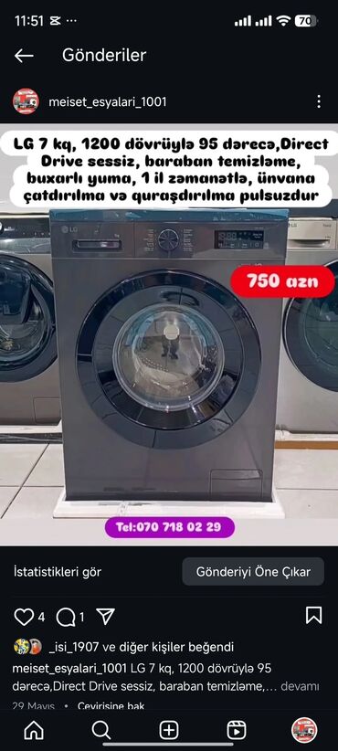 Paltaryuyan maşınlar: Paltaryuyan Anbardan satiş.Qimətlər aşagida qeyd olunub.Ünvana — 125