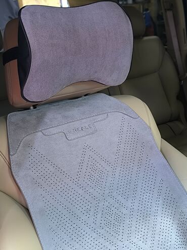 Чехлы и накидки на сиденья: Чехлы Алькантара, С подушкой, цвет - Серый, Lexus, Новый, Самовывоз, Платная доставка — 5