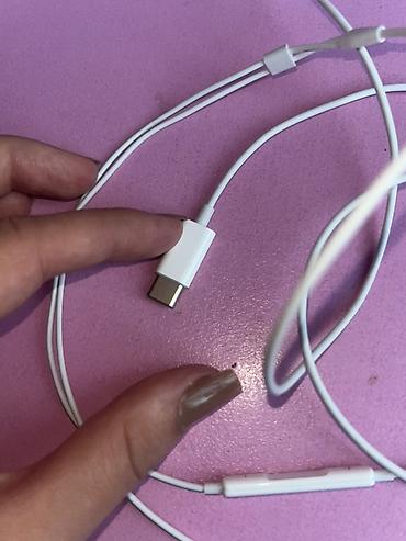 Elektronika: Apple EarPods (USB‑C) TYPE-C Yeni almışam. Ancaq telefonum lighting — 3