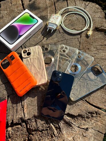 Apple iPhone: IPhone 14, 128 GB, Midnight, Barmaq izi, Simsiz şarj, Face ID — 1