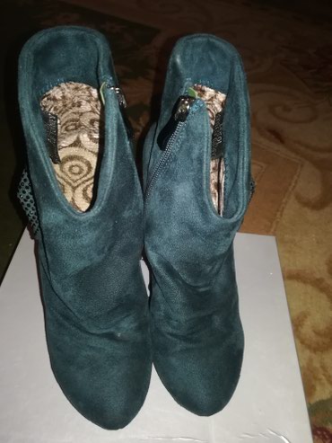 зимний обувь: Ботинки и ботильоны Allshoes, 38, цвет - Зеленый