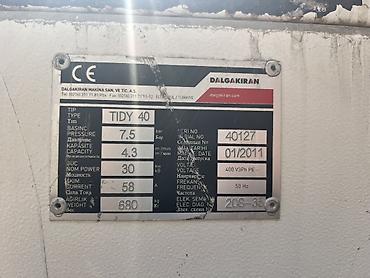 kompressor 100l: Dalgakıran Tidy 40 vida tipli hava kompressoru Texniki göstəricilər — 3