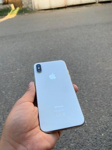 офисные пк: IPhone X, Колдонулган, 256 ГБ, Күмүш, Каптама, 71 %