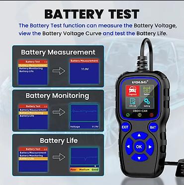 xtool d5s cena: Novo - UDIAG CR720 OBD2 EOBD+CAN sa testerom napona baterije Funkcije — 8