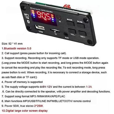 sony playstation 3 console: BLUETOOTH MODUL ZA MUZIKU SA POJACALOM 2X25W MP3 MODUL | Mp3 modul — 3