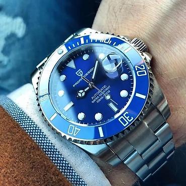 Ručni satovi: PAGANI DESIGN PD-1639 -43mm-Plava-Rolex Submariner-Automatik Potpuno — 1