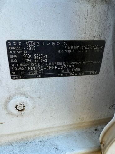 Hyundai: Hyundai Avante: 2019 г., 1.6 л, Автомат, Бензин, Седан — 6