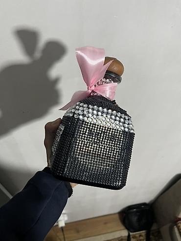 Бутылки: Декоративная бутылка с ручным оформлением стразами ТЕКИЛААААА ЧИСТАЯ - — 2