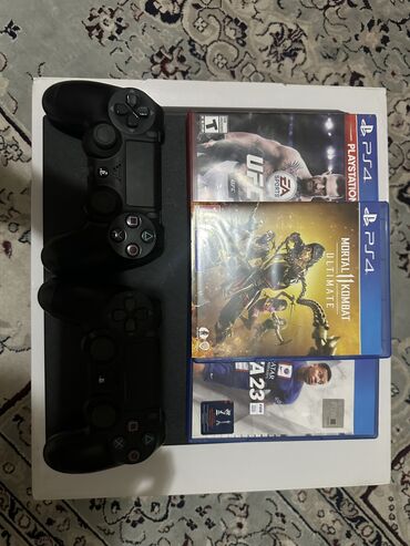 плестейшн 2: Продаю PlayStation 4pro 1тб с 2 джойстиками и 3 играми ( ufc 3fifa