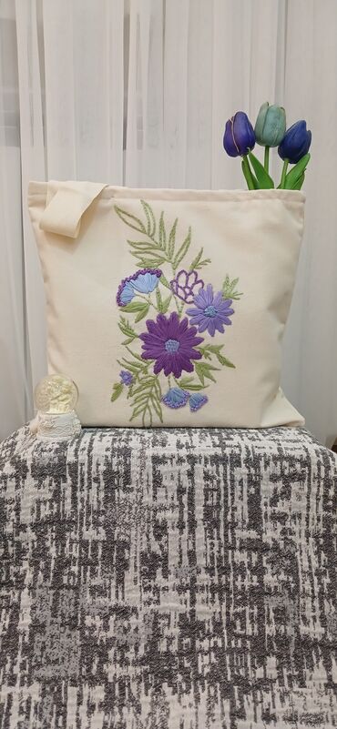 Digər: Əl işi bez çanta Məktəb,tətil və səyahətlər üçün çoxməqsədli Sifarişlə — 6