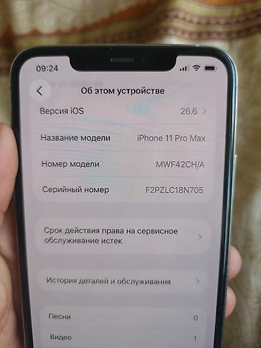 Apple iPhone: IPhone 11 Pro Max, 256 ГБ - Модель: iPhone 11 Pro Max (номер модели — 3
