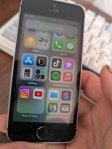 IPhone SE, Колдонулган, 32 ГБ, Күмүш, 84 % — 7