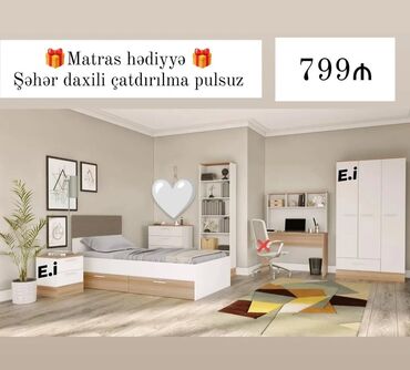 стеклянный обеденный стол: Təknəfərlik çarpayı, Azərbaycan, Yeni