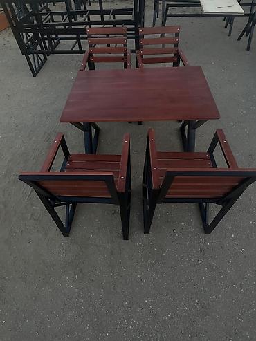 bar otracagi: Metall karkaslı açıq hava mebel dəsti Məhsul komplekti: - 1 ədəd — 4